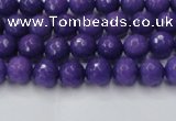 CCN2057 15 inches 4mm faceted round candy jade beads wholesale