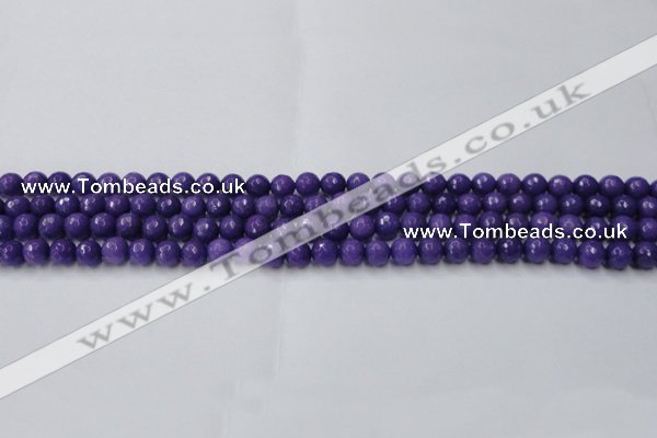 CCN2057 15 inches 4mm faceted round candy jade beads wholesale