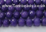 CCN2058 15 inches 6mm faceted round candy jade beads wholesale