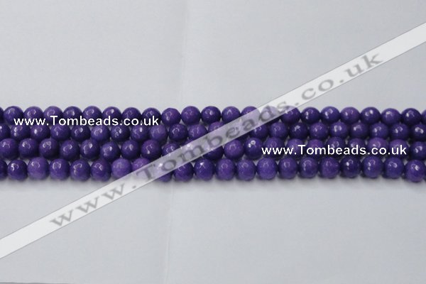 CCN2059 15 inches 8mm faceted round candy jade beads wholesale