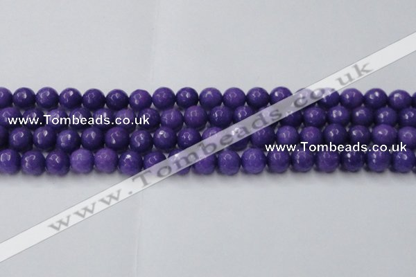 CCN2061 15 inches 12mm faceted round candy jade beads wholesale