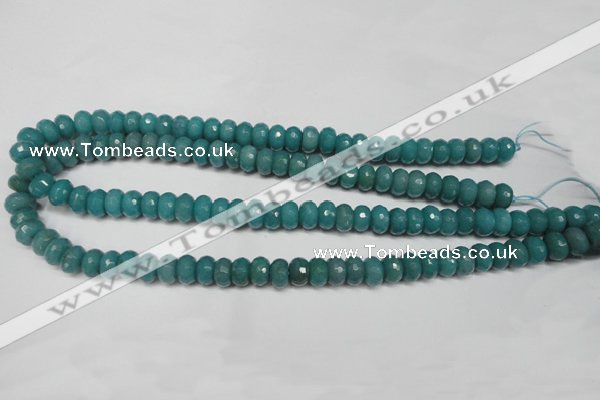 CCN2102 15.5 inches 6*10mm faceted rondelle candy jade beads