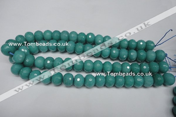 CCN2103 15.5 inches 8*12mm faceted rondelle candy jade beads