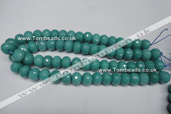 CCN2104 15.5 inches 10*14mm faceted rondelle candy jade beads