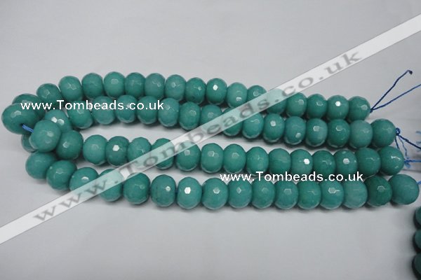 CCN2105 15.5 inches 12*16mm faceted rondelle candy jade beads