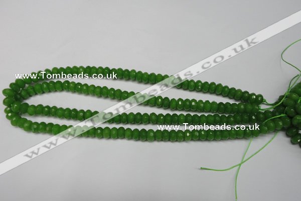 CCN2106 15.5 inches 4*6mm faceted rondelle candy jade beads