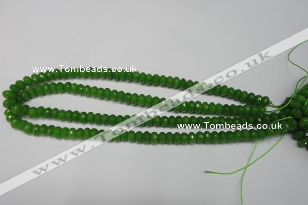 CCN2107 15.5 inches 5*8mm faceted rondelle candy jade beads