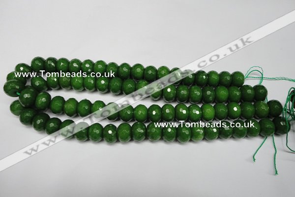 CCN2108 15.5 inches 6*10mm faceted rondelle candy jade beads