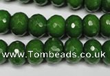 CCN2109 15.5 inches 8*12mm faceted rondelle candy jade beads