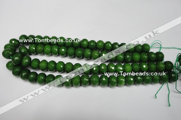 CCN2110 15.5 inches 10*14mm faceted rondelle candy jade beads