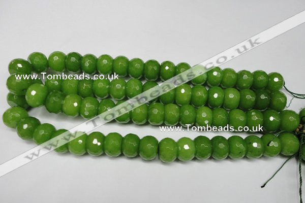 CCN2111 15.5 inches 12*16mm faceted rondelle candy jade beads