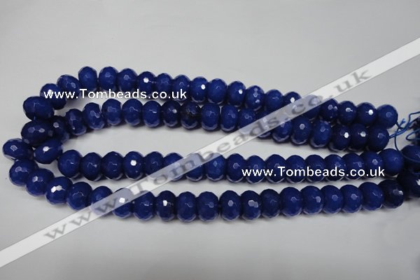 CCN2122 15.5 inches 10*14mm faceted rondelle candy jade beads