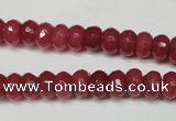 CCN2126 15.5 inches 5*8mm faceted rondelle candy jade beads