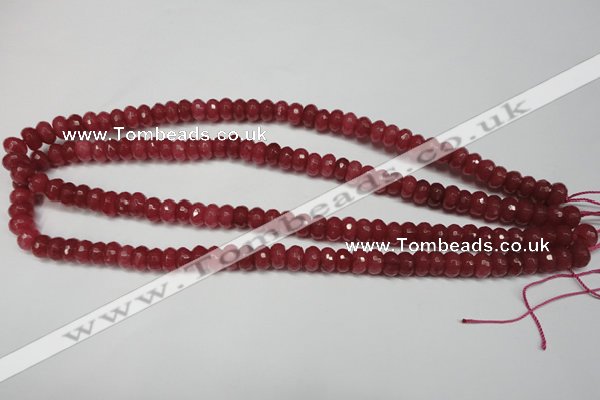 CCN2126 15.5 inches 5*8mm faceted rondelle candy jade beads