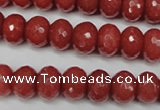 CCN2128 15.5 inches 8*12mm faceted rondelle candy jade beads