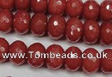 CCN2129 15.5 inches 10*14mm faceted rondelle candy jade beads