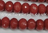 CCN2130 15.5 inches 12*16mm faceted rondelle candy jade beads