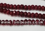 CCN2132 15.5 inches 4*6mm faceted rondelle candy jade beads