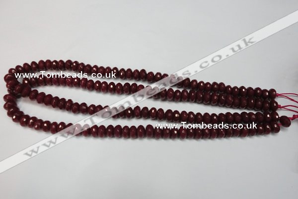 CCN2133 15.5 inches 5*8mm faceted rondelle candy jade beads