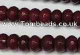 CCN2135 15.5 inches 8*12mm faceted rondelle candy jade beads