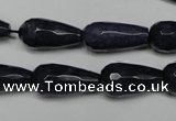 CCN2147 15.5 inches 10*20mm faceted teardrop candy jade beads