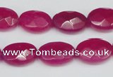 CCN220 15.5 inches 12*16mm faceted oval candy jade beads