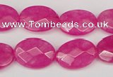 CCN2202 15.5 inches 13*18mm faceted oval candy jade beads