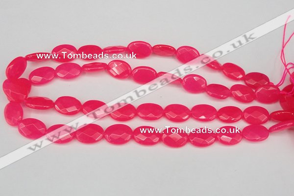 CCN2203 15.5 inches 13*18mm faceted oval candy jade beads