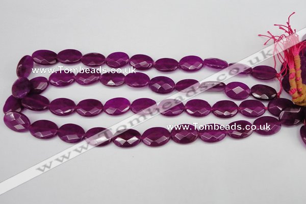 CCN2205 15.5 inches 13*18mm faceted oval candy jade beads