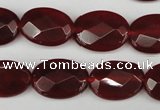 CCN2207 15.5 inches 13*18mm faceted oval candy jade beads