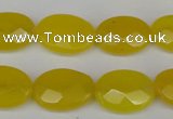 CCN2208 15.5 inches 13*18mm faceted oval candy jade beads