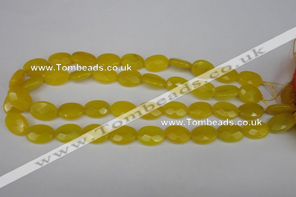 CCN2208 15.5 inches 13*18mm faceted oval candy jade beads