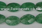 CCN2209 15.5 inches 13*18mm faceted oval candy jade beads