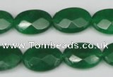 CCN2210 15.5 inches 13*18mm faceted oval candy jade beads