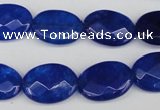 CCN2213 15.5 inches 13*18mm faceted oval candy jade beads