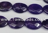 CCN2214 15.5 inches 13*18mm faceted oval candy jade beads