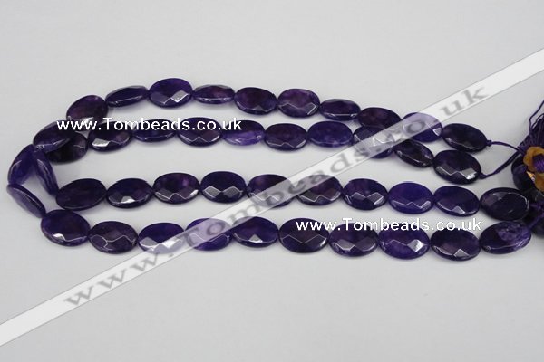 CCN2214 15.5 inches 13*18mm faceted oval candy jade beads