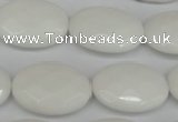 CCN2220 15.5 inches 18*25mm faceted oval candy jade beads