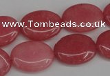 CCN2224 15.5 inches 15*20mm oval candy jade beads wholesale