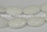 CCN225 15.5 inches 12*18mm faceted oval candy jade beads