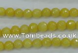 CCN2254 15.5 inches 6mm faceted round candy jade beads wholesale