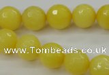 CCN2257 15.5 inches 12mm faceted round candy jade beads wholesale