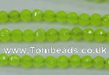 CCN2261 15.5 inches 4mm faceted round candy jade beads wholesale