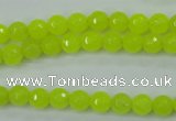CCN2262 15.5 inches 6mm faceted round candy jade beads wholesale