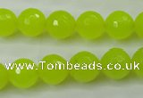 CCN2265 15.5 inches 12mm faceted round candy jade beads wholesale