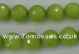 CCN2274 15.5 inches 12mm faceted round candy jade beads wholesale