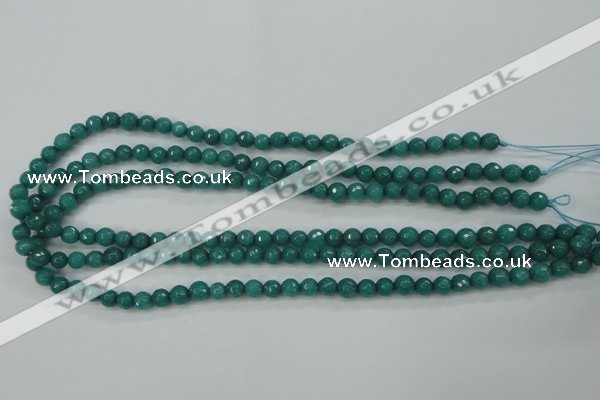 CCN2278 15.5 inches 4mm faceted round candy jade beads wholesale