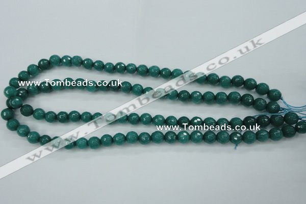 CCN2280 15.5 inches 8mm faceted round candy jade beads wholesale