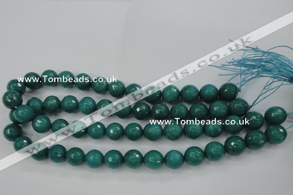 CCN2283 15.5 inches 14mm faceted round candy jade beads wholesale