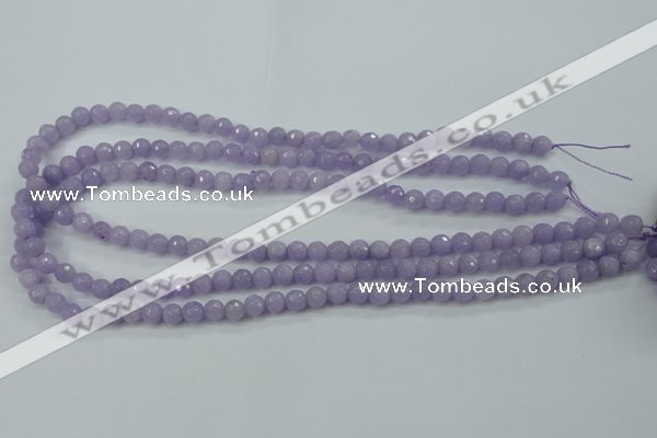 CCN2287 15.5 inches 6mm faceted round candy jade beads wholesale